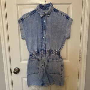 Zara Denim Romper